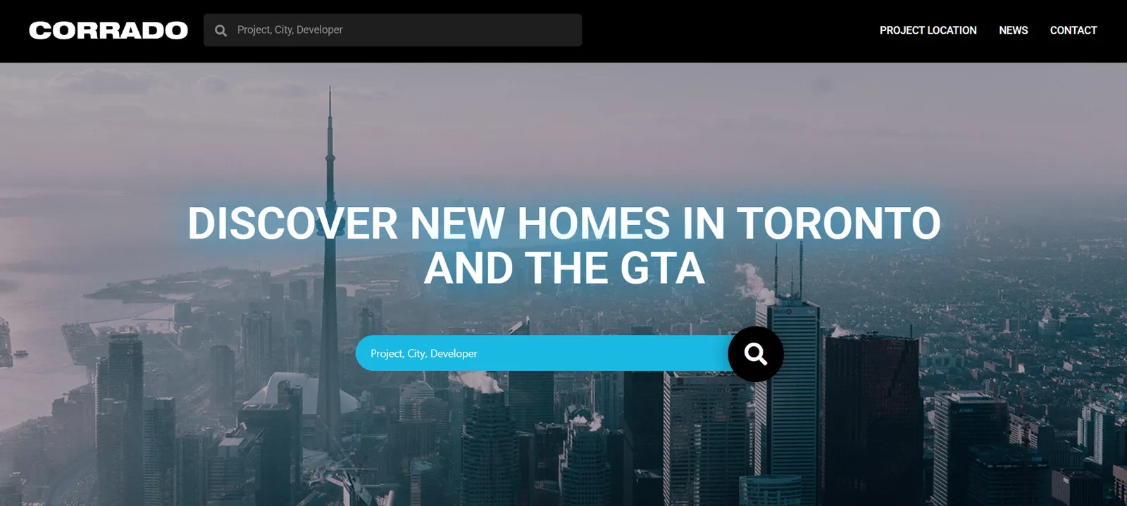 Corrado website design